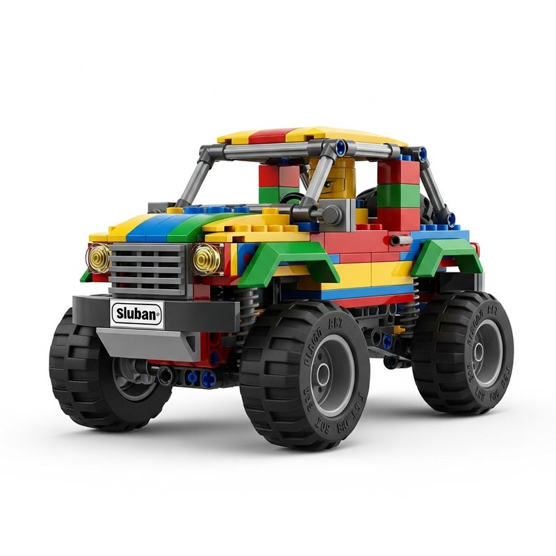 general Sluban PowerBricks Pullback Off-Road Vehicle Building Blocks Set 273 Pieces - Image 2