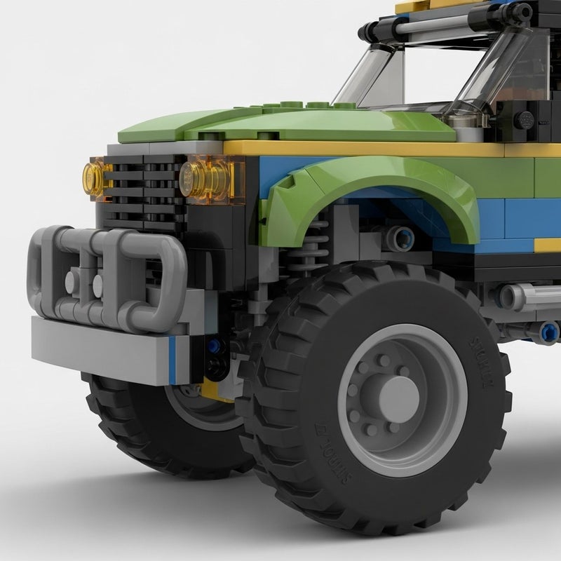 general Sluban PowerBricks Pullback Off-Road Vehicle Building Blocks Set 273 Pieces - Image 5