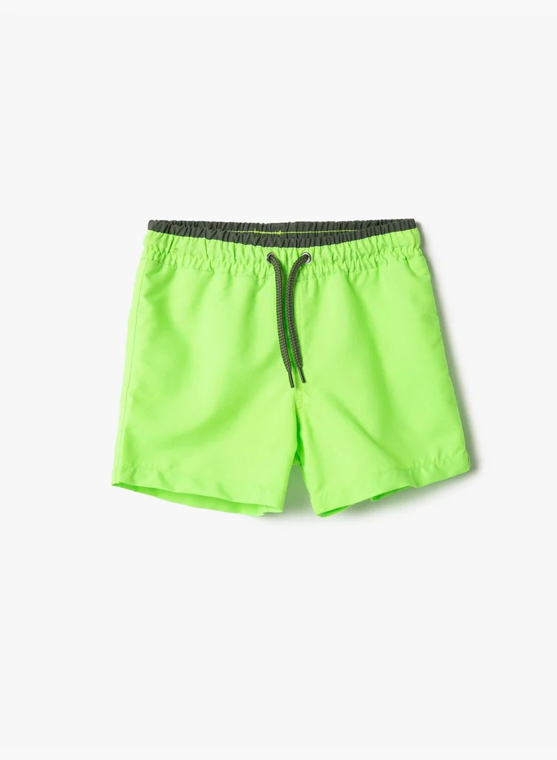 كوتون Swimsuit Drawstring Basic