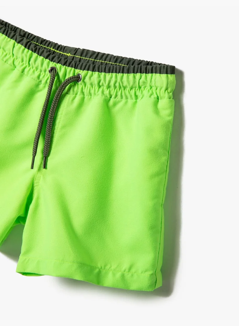 كوتون Swimsuit Drawstring Basic