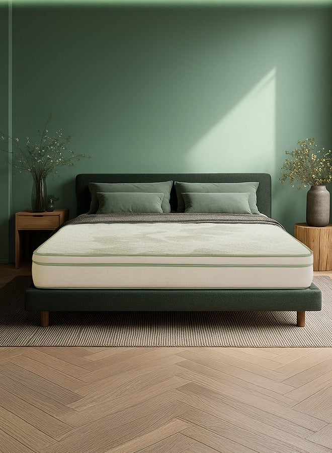 Sleepwell مرتبة سليب ويل برو غريد | تقنية الشبكة | 3400+ قناة هواء | رغوة كويلتيك مزدوجة الطبقات | تقنية جدار الرغوة | دعم الظهر | تقنية مضادة للعث | حجم كوين (200 سم طول × 160 سم عرض × 25 سم ارتفاع) | تجربة لمدة 10 ليال - Image 1