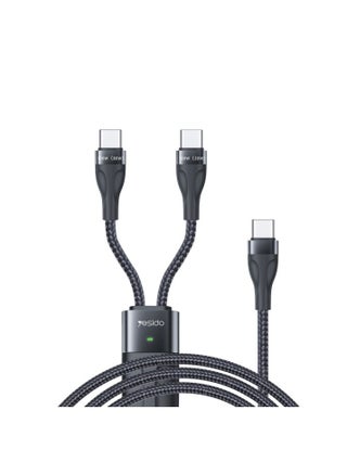 CA88 Max 100W Super fast charging 2 in 1 Type-C to USB C data cable for laptop tablet mobile phone - pzsku/Z436D835FCE3231ACDA01Z/45/1744930947/017ca411-90b6-463f-9d9b-4c5928ae06a7