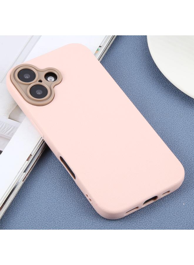 S-TOP Case For iPhone 16 Plain Imitation Leather Back Cover Phone Case - Image 2