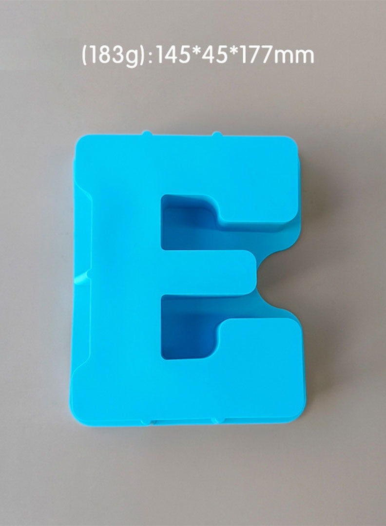 Large Multi-Purpose Silicone Mold E Shape – Suitable for Epoxy, Chocolate, Wax, and Soap Crafting