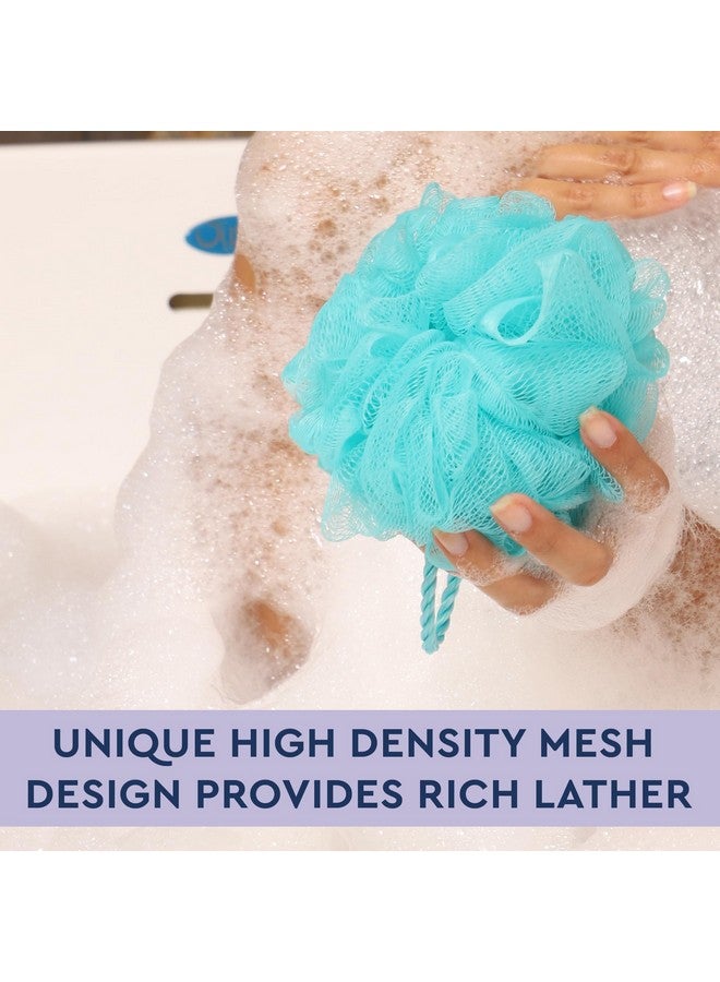 GUBB Exfoliating Loofah For Bathing | Bath Shower Loofah Sponge Scrubber | Perfect Loofah For Women And Men | Skin-Friendly Gentle Exfoliator | Loufa/Luffa/Poof/Pouf | Pack Of 3 (Multiple Colours) - Image 3