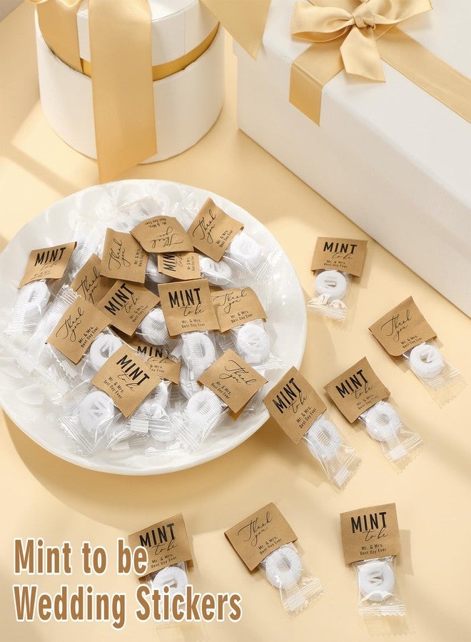 Marspark 200 Pcs Mint to Be Stickers Bulk Wedding Favors Labels Wedding Mints Stickers Bridal Shower Guests Favors Party Decorations, Without Mint - Image 5