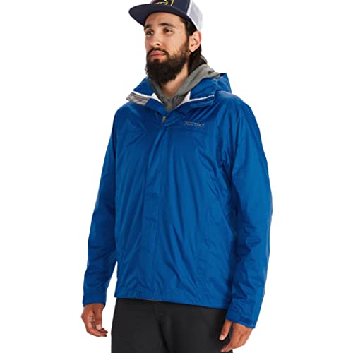 MARMOT Men's PreCip Eco Lightweight & Waterproof Rain Jacket, Blue Sapphire, Small - Image 1