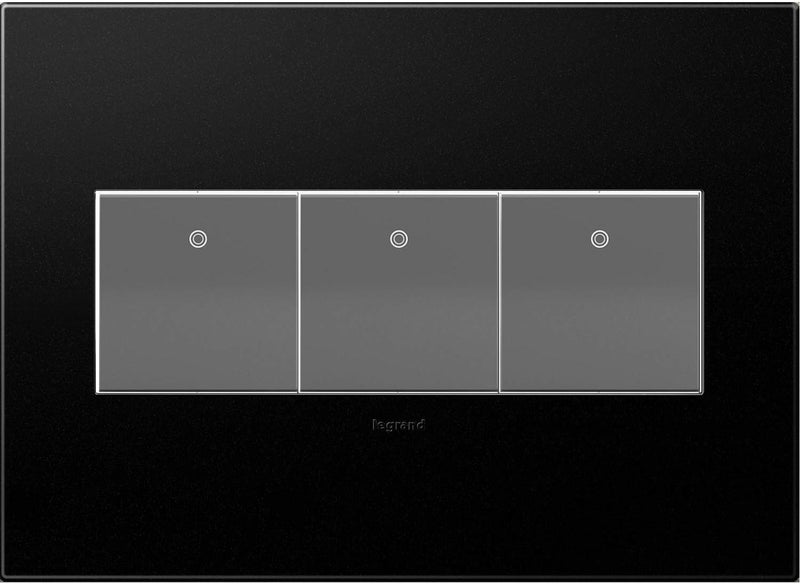Adorne Legrand Adorne AWP3GGR4 3Gang Wall Plate in Graphite  - Image 2