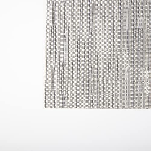 SLKQG Sliver Placemats Set of 4 - Easy Clean Modern Durable Washable Vinyl Place Mats - Heat Resistant Placemats for Kitchen Table - PVC Table Mats for Dining Table (Sliver, 4) - Image 2