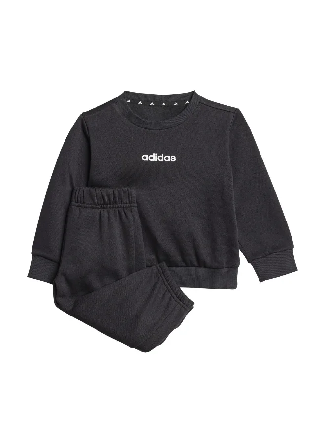 adidas Adidas I Lin Fl Jog Black Youth/Baby Jogger Suits For Kids