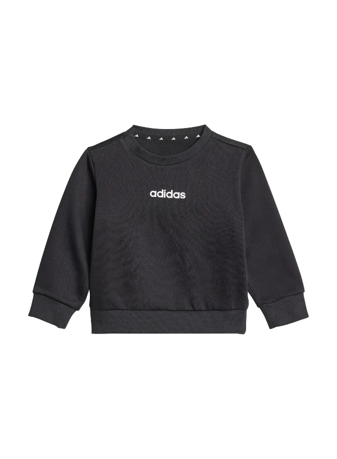 adidas Adidas I Lin Fl Jog Black Youth/Baby Jogger Suits For Kids