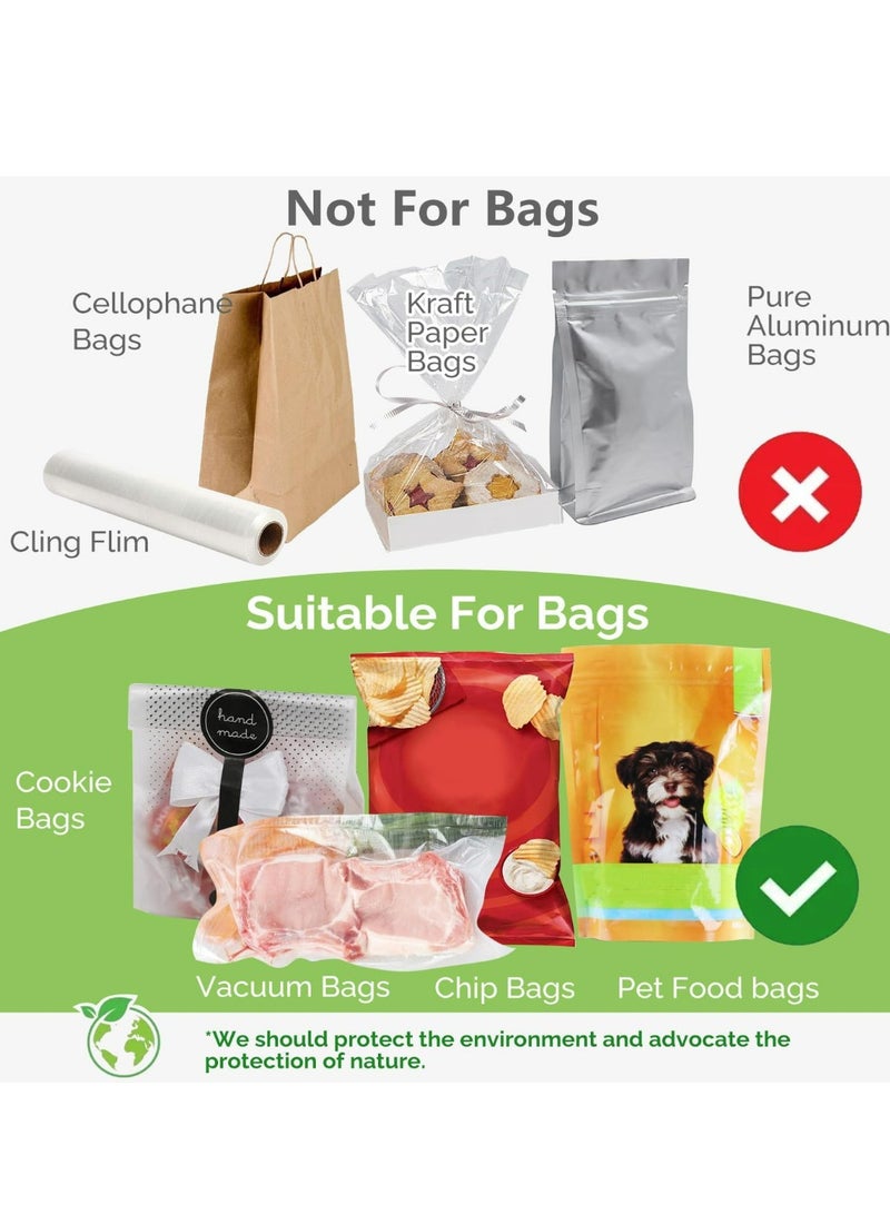 Mini Chip Bag Sealer, 2 in 1 Bag Sealer Heat Seal with Cutter, Portable Small Kitchen Gadgets for Plastic Bags, Snack Bags, Food Storage  - Image 3