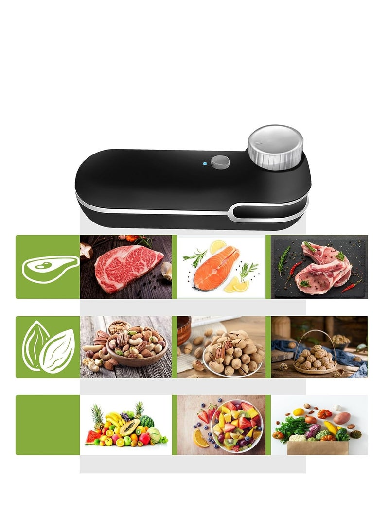 Mini Chip Bag Sealer, 2 in 1 Bag Sealer Heat Seal with Cutter, Portable Small Kitchen Gadgets for Plastic Bags, Snack Bags, Food Storage  - Image 2