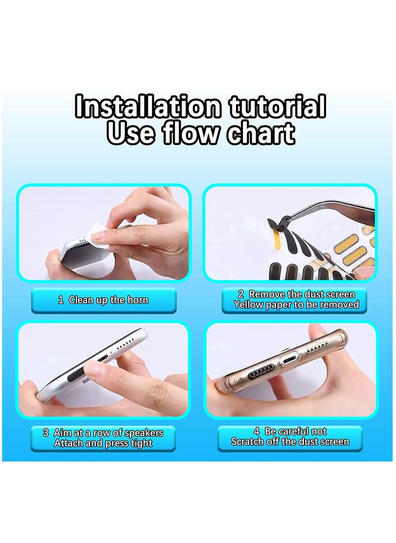 Generic Mobile Phone Dustproof Net Stickers Speaker Mesh Anti Dust Proof Adhesive Dust Sticker Universal Protect The Phone Trumpet Dustproof Net Accessories Gift Tweezers and Mobile Phone  - Image 3