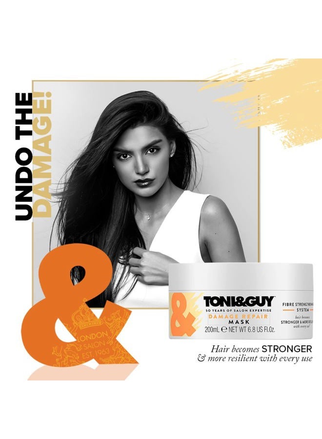 Toni & Guy Damage Repair Mask for Intense Reconstruction Unisex, 6.8 Ounce - Image 4