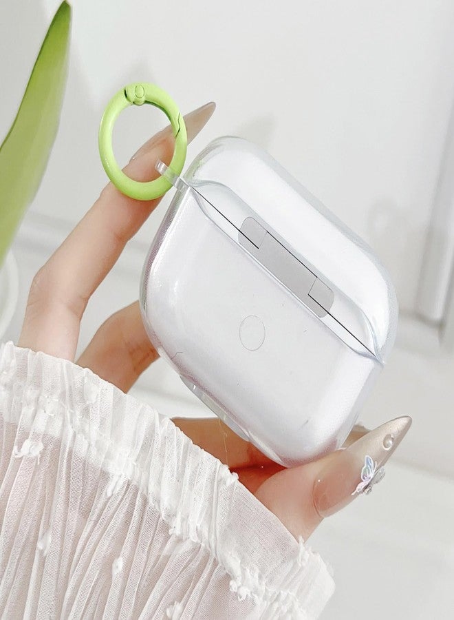 OTOPO Cute AirPods Pro Clear Case, Girly 3D Bow Design Soft TPU Protective Shockproof Kawaii Cover with Cleaner Pen & Keychain for 2nd/1st Generation - Image 5