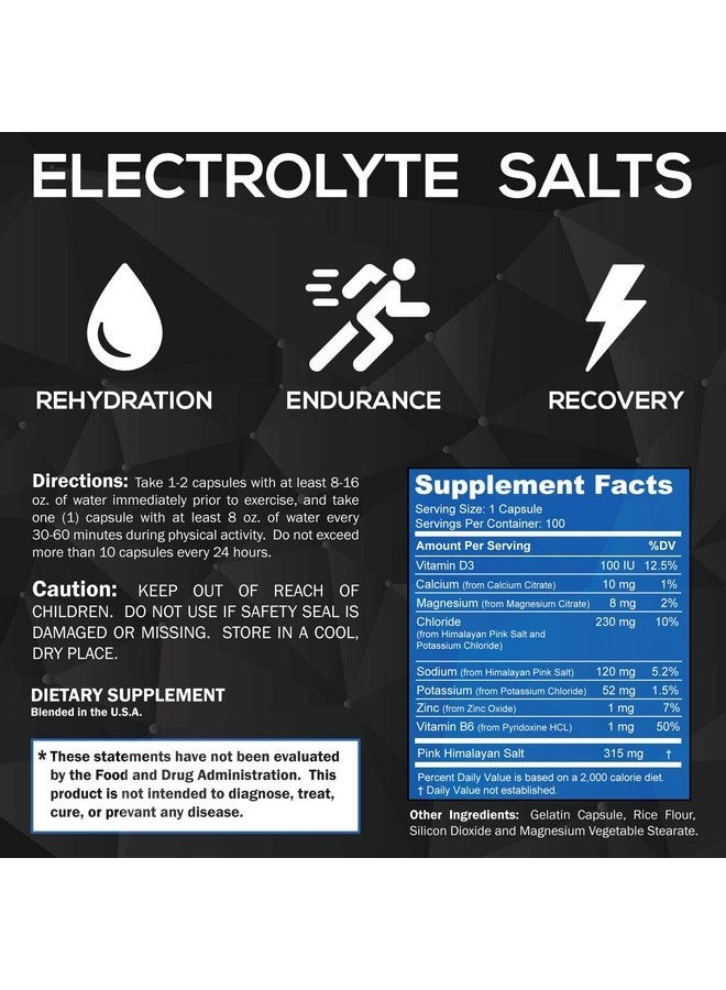 Polyfit Electrolyte Salt Tablets - 100 Pills - Electrolytes Replacement Supplement For Rapid Hydration - Image 2