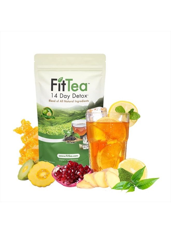 Fittea The ORIGINAL FitTea 14 Day Detox Tea for Weight Loss and Belly Fat - Detox Cleanse Weight Loss Tea for Women and Men - Clinically Tested Slim Tea Detox Drink - Image 1