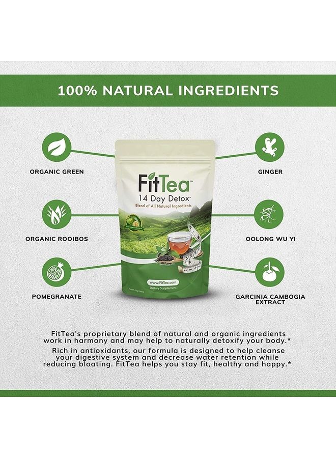Fittea The ORIGINAL FitTea 14 Day Detox Tea for Weight Loss and Belly Fat - Detox Cleanse Weight Loss Tea for Women and Men - Clinically Tested Slim Tea Detox Drink - Image 3