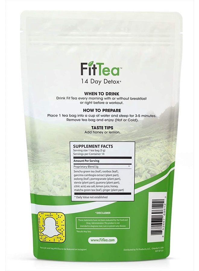 Fittea The ORIGINAL FitTea 14 Day Detox Tea for Weight Loss and Belly Fat - Detox Cleanse Weight Loss Tea for Women and Men - Clinically Tested Slim Tea Detox Drink - Image 5