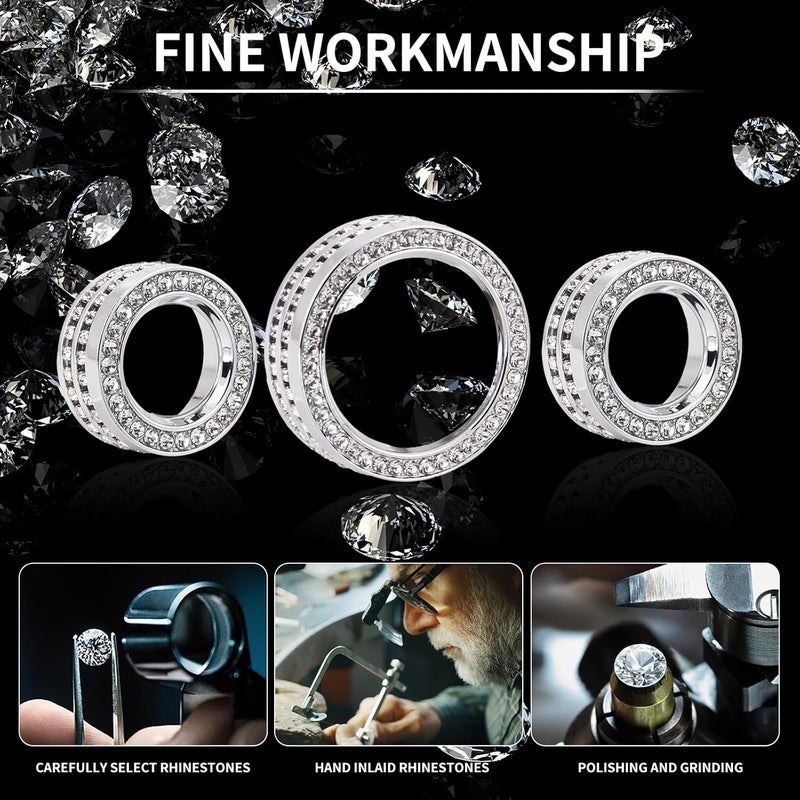 ZSJO Bling Central Control Air Conditioning Audio Volume Knob Covers for Lincoln Models - Image 5