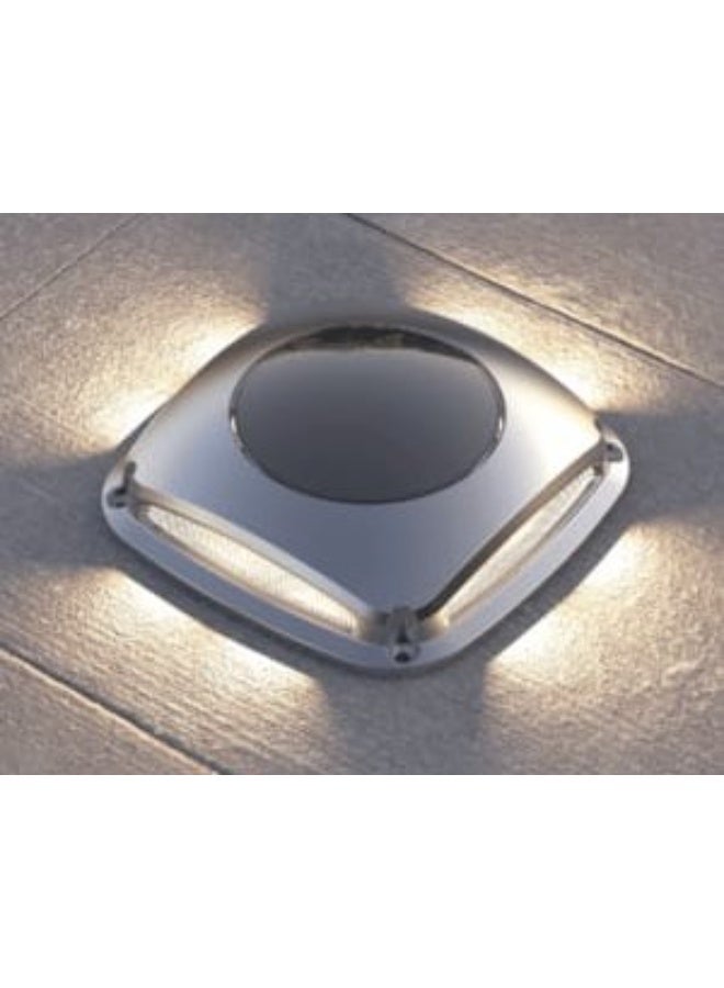 NEW STEP ELMARK Solar Driveway Light, IP44, Warm White, 4 Way Lighting Square Shape LED for Pathway, Yard, Garden and Porch - Image 2