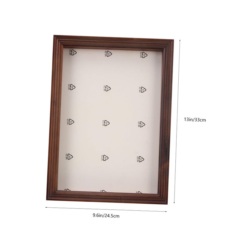 صندوق عرض ظل الزهرة المجففة 33x24.5x4.5 سم إطار صور زخرفي لتذكارات المنزل - Image 3