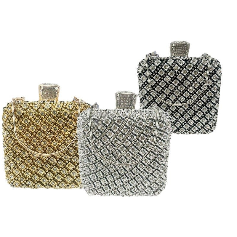 Fashion All-Match Diamond-Encrusted Evening Bag Celebrity Party Banquet Portable Evening Bag Crossbody Bag Dress Mobile Phone Bag - Image 5