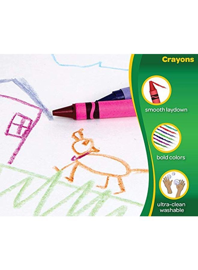 Crayola Jumbo Crayons Assorted Colors Great Toddler Crayons 16 Count - Image 2