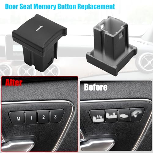 Jaronx Compatible with Mercedes Benz Seat Memory Button Replacement, Door Panel Buttons for C-Class W204,E-Class W212,ML W166,CLA W117,GLK X204,GL X166,CLS W218,GLA W156,GLE/GLS W166 (Left) - Image 2