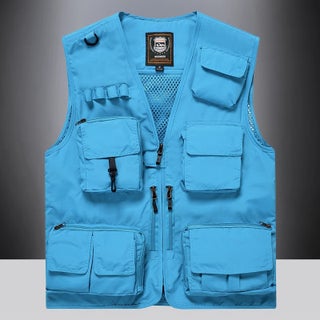 Reflective Emergency Management Vest Multi-Pocket Volunteer Communication Rescue Clothing Vest Workwear Vest Clip Work Clothes Peacock Blue - pzsku/Z436E64A887072C3B9E80Z/45/1750433954/40b62330-7637-4239-b484-60872f93e347