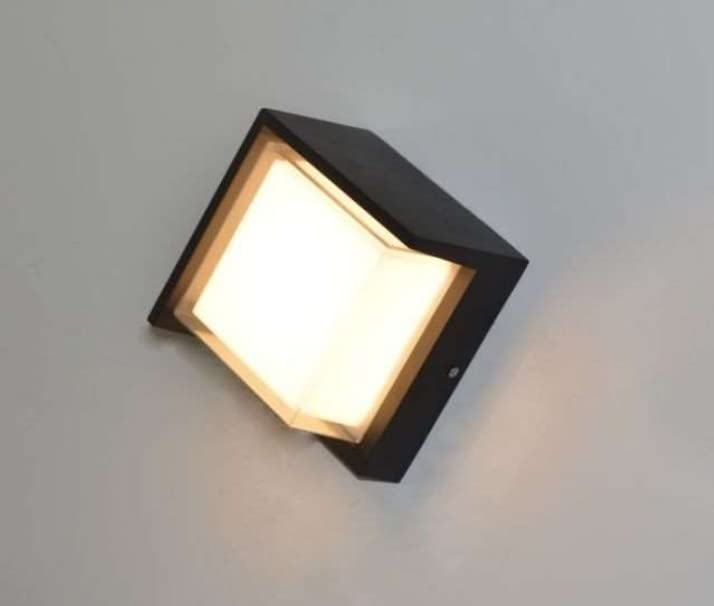 FILLISKA LED Wall Light, 12 Watt, Indoor/Outdoor, Warm White, IP-65 Rated (Black Square-919) - Image 5