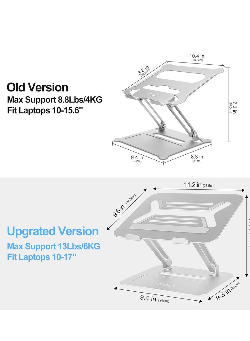 B-Zen LS10 Adjustable Ergonomic Aluminum Laptop Stand Holder Notebook and Computer Lifter Compatible with Air, Pro, Dell Watch and Lenovo Laptops Size 25 36cm Aluminum Basen  - Image 2