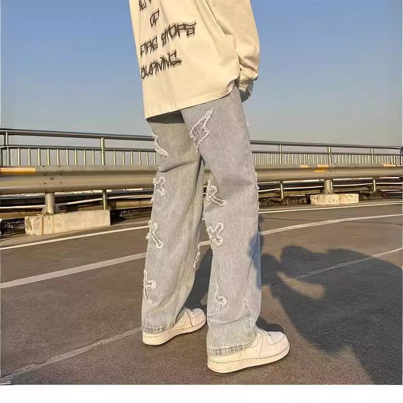 Unisex Casual Daily Denim Jeans - Image 5