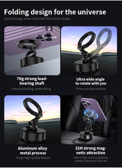 Magnetic Car Phone Mount – Vacuum Suction Foldable Dashboard Holder Universal 4.7 7 Inch Smartphones 360 Adjustable Strong Magnetic Grip Durable Aluminum Alloy - pzsku/Z436E7B60926F62FFF055Z/45/_/1740673004/be575149-c04a-482e-85ab-3d3da8c14d6d