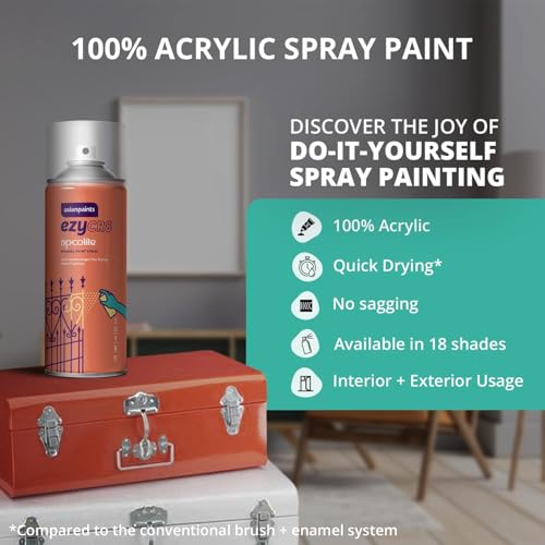 Asian Paints ezyCR8 Apcolite DIY Spray Paint – Mission Brown, 400ml, 100% Acrylic | Multi-Surface Use: Metal, Wood & Walls - Image 2