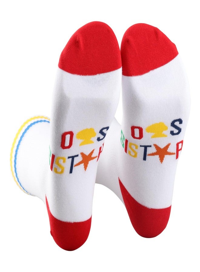 PXTIDY 2 Pairs Sorority Socks Sisterhood Gift Sorority Sister Socks For Women (Cotton, O S sock) - Image 1