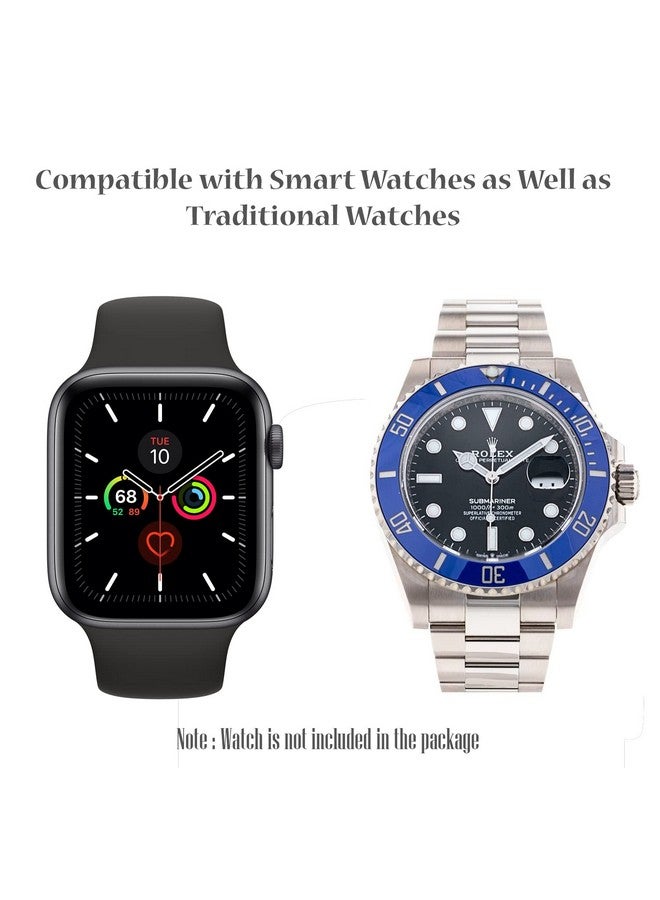 STORE 2508 Store2508 Travel Watch Case Single Storage Box for Wristwatches & Smart Watches up to 50mm, Black (Black (Pack of 4)) - Image 4