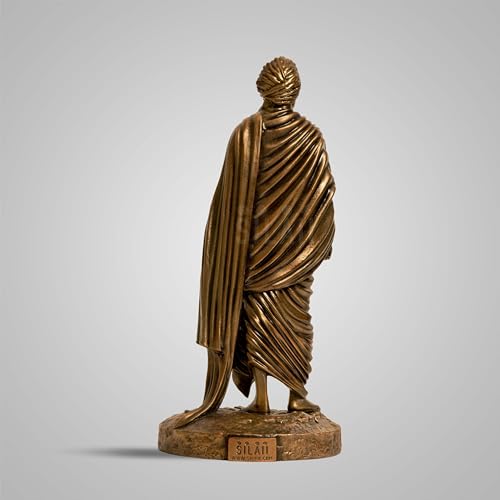 SILAII Swami Vivekananda Full Figure Sculpture | Elegant Home Decor for Living Room | Inspirational Indian Art Piece - Image 5