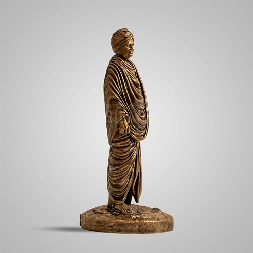 SILAII Swami Vivekananda Full Figure Sculpture | Elegant Home Decor for Living Room | Inspirational Indian Art Piece - Image 4