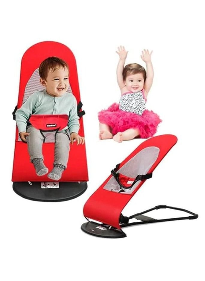DubaiGallery - Baby Newborn Infant Bouncing Chair Rocking Seat Safety Bouncer Balance Soft Red - Image 1