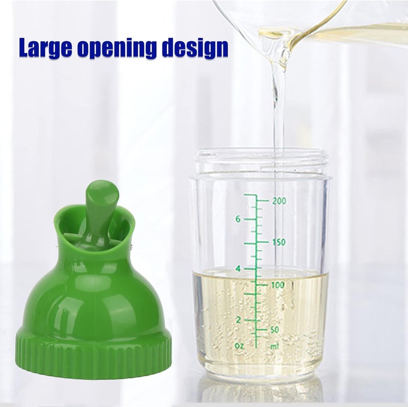 GLOGLOW 200ML Salad Dressing Shaker Container, Salad Dressing Mixer Shaker Bottle with Dripless Pour Lid for Salad Dressings Oil Vinegar Soy Sauce (Green) - Image 4