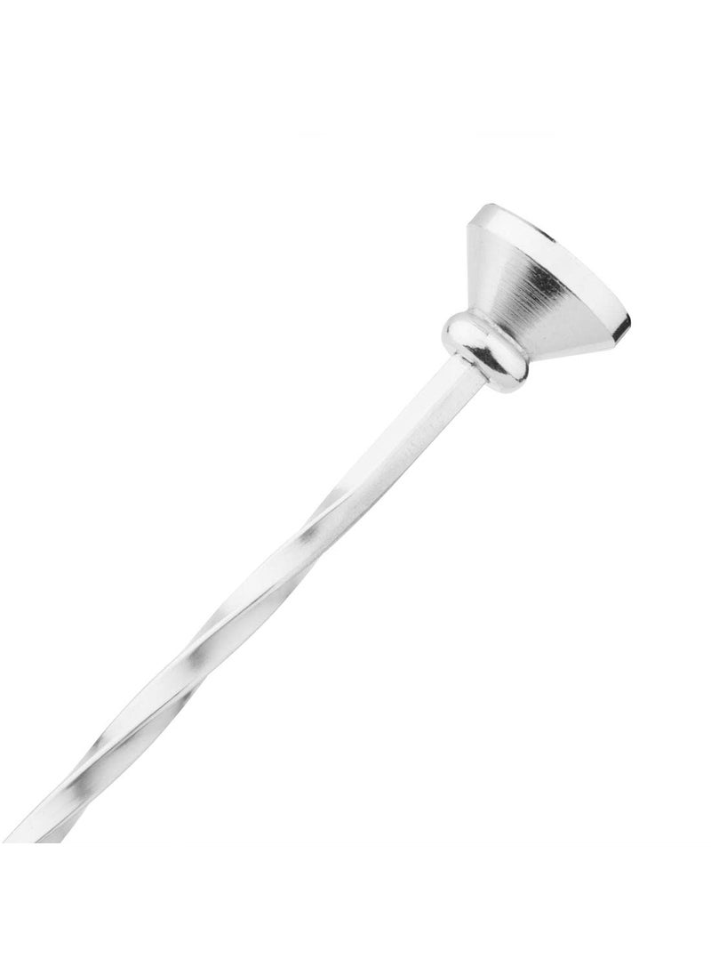 FINALITY finality Stainless Steel Twisted Design Stirrer Bar Spoon Cocktail Mixing Spoon Long Handle Stirring SpoonSize2Pack of 2  - Image 5
