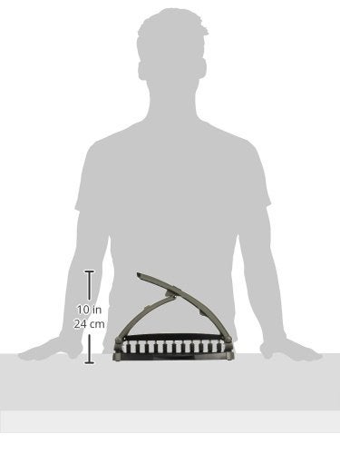 Staples Arc Desktop Paper Punch, 8-Sheet Capacity, Black & Gray - Image 3