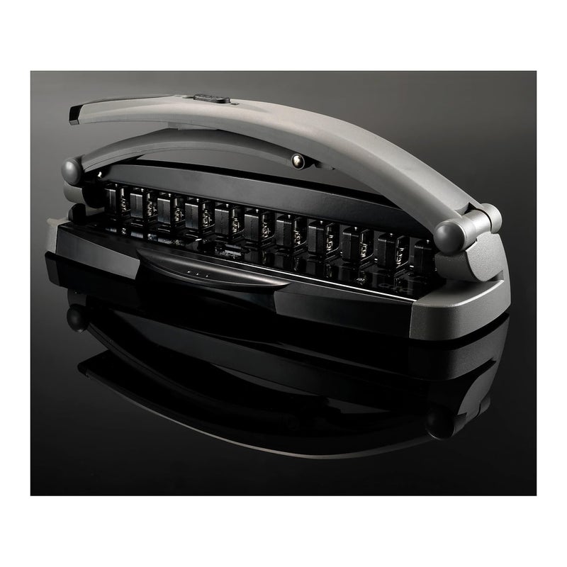 Staples Arc Desktop Paper Punch, 8-Sheet Capacity, Black & Gray - Image 4