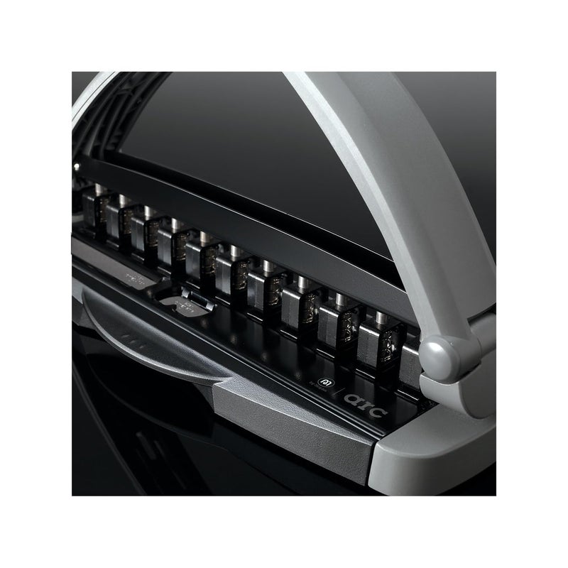 Staples Arc Desktop Paper Punch, 8-Sheet Capacity, Black & Gray - Image 5