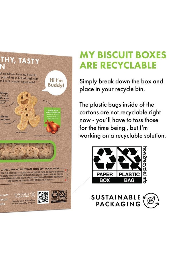 BUDDY BISCUITS Cloud Star Buddy Biscuits 8 oz. Box Teeny Crunchy Dog Treats Made with Roasted Chicken - Image 5