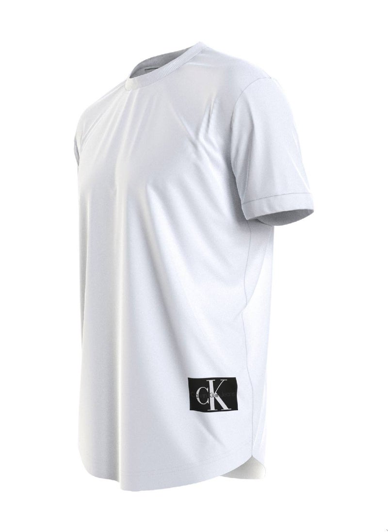 Calvin Klein Jeans Cotton Turn-Up Sleeve T-Shirt  - Image 3