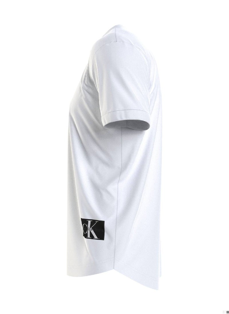 Calvin Klein Jeans Cotton Turn-Up Sleeve T-Shirt  - Image 4