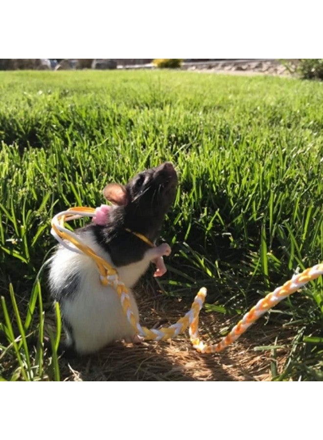 Yamadura Adjustable Rat Leash Hamster Leash With Bell Harness For Ferret Mouse Squirrel Small Animal (Random) - Image 3